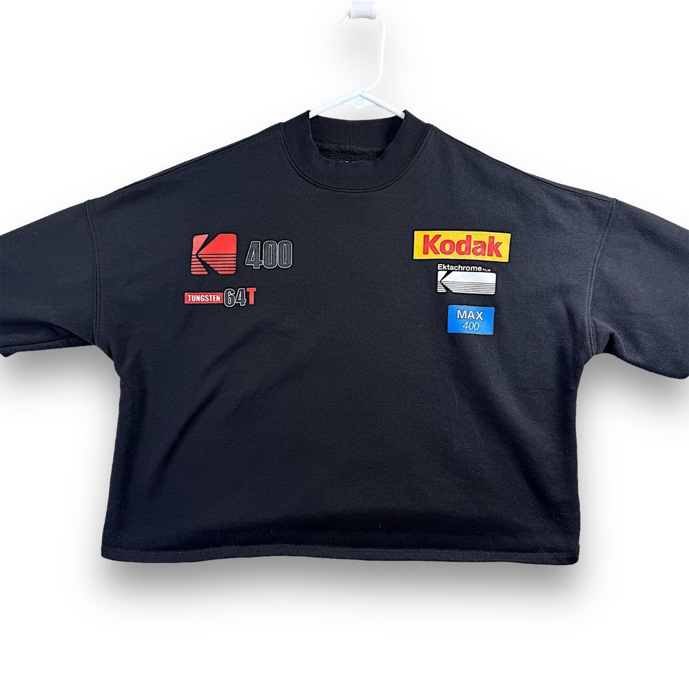 Kodak Cropped Sweatshirt Womens XL Picture Camera Tungsten Focus Ultra 36 Poses